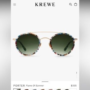 Krewe Santorini colored Porter sunglasses. NEW!